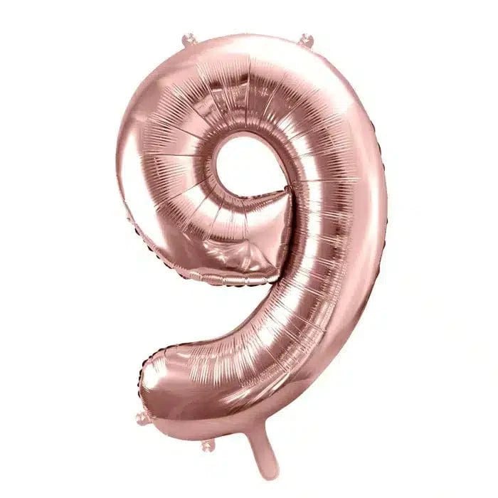 Number 9 helium balloon rose gold Daily Flowers