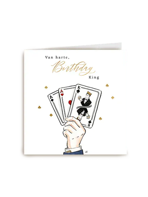 Luxurious Postcard - Birthday king