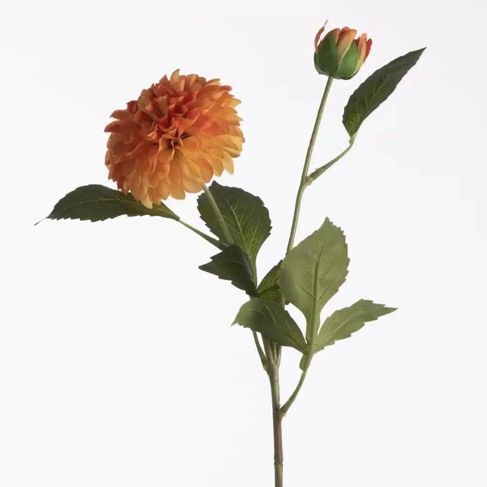 Dahlia, Orange, artificial flower by Daily Flowers