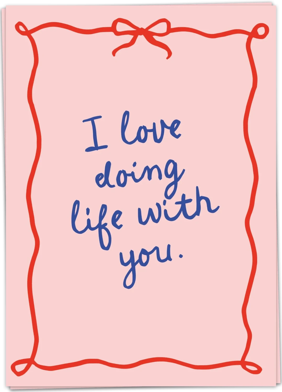 Fancy Postcard Love doing life with you