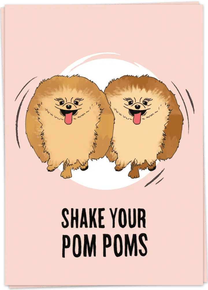 Fancy Postcard Pom Poms