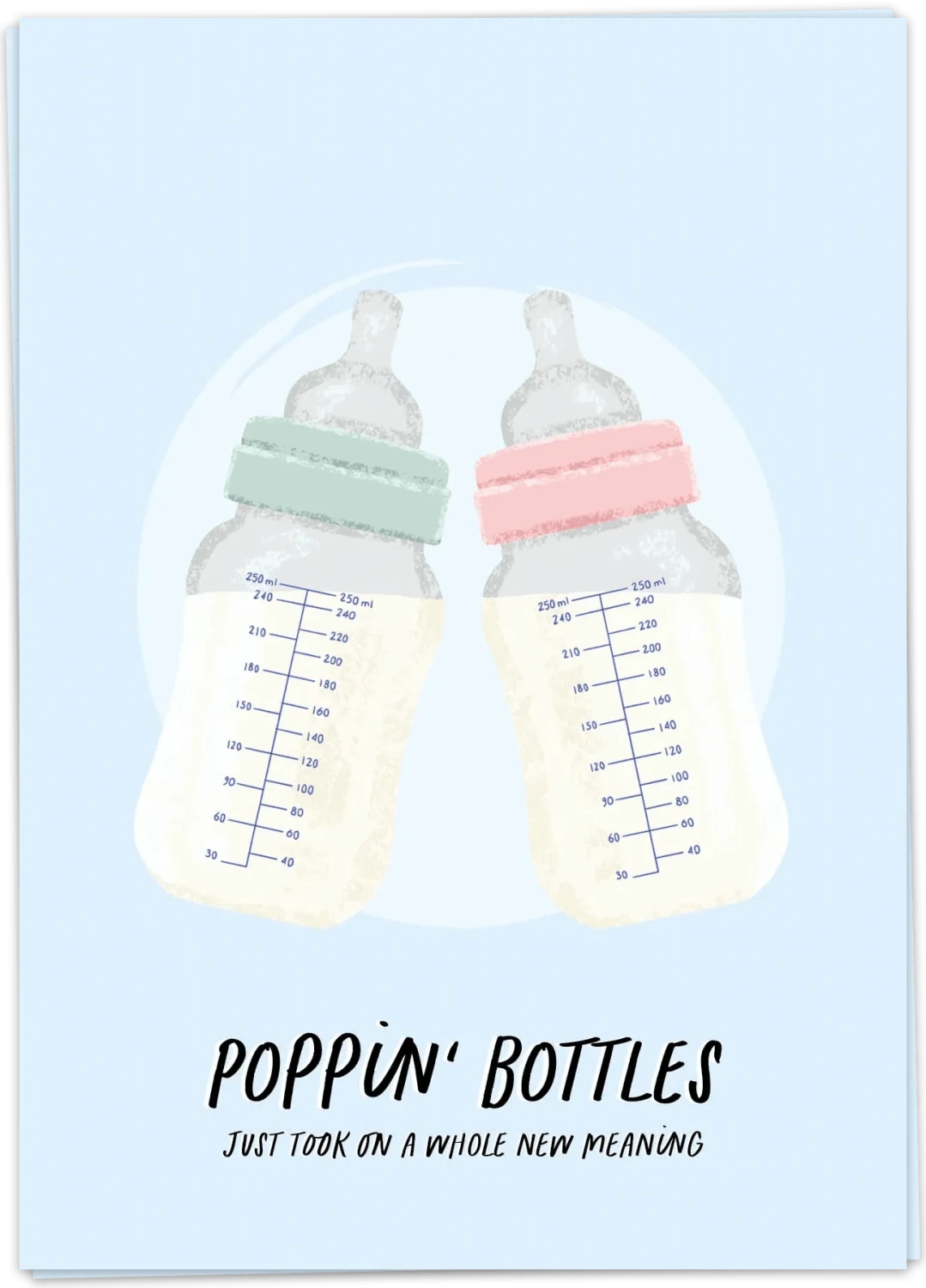 Fancy Postcard Poppin Bottles