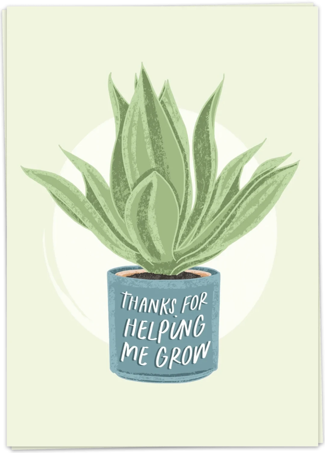 Fancy Postcard Thanks for helping me grow