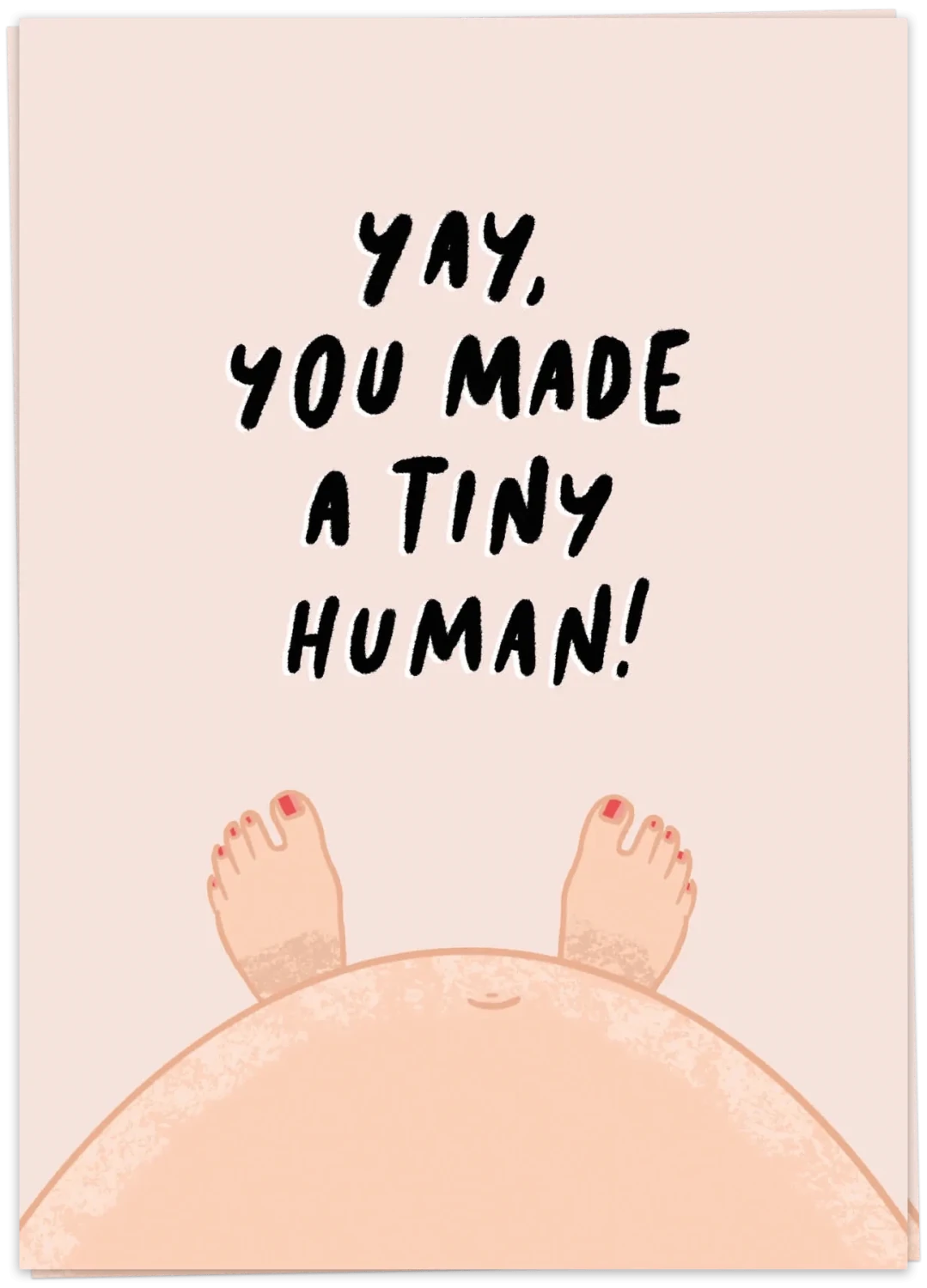 Fancy Postcard You made a tiny human