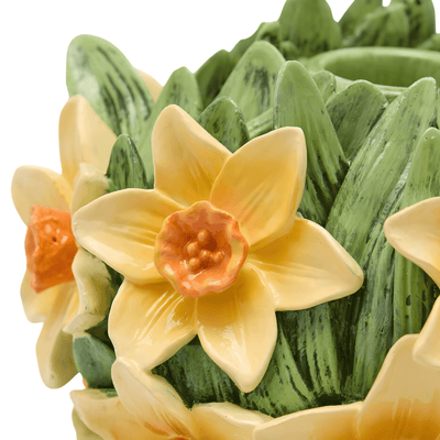 Flower Candle Narcisi candle detail close-up