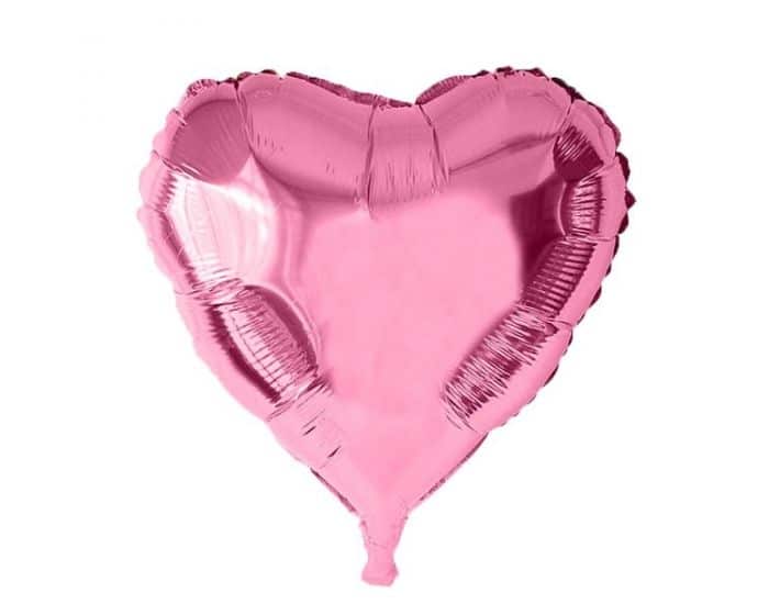 Roze hart - Helium ballon