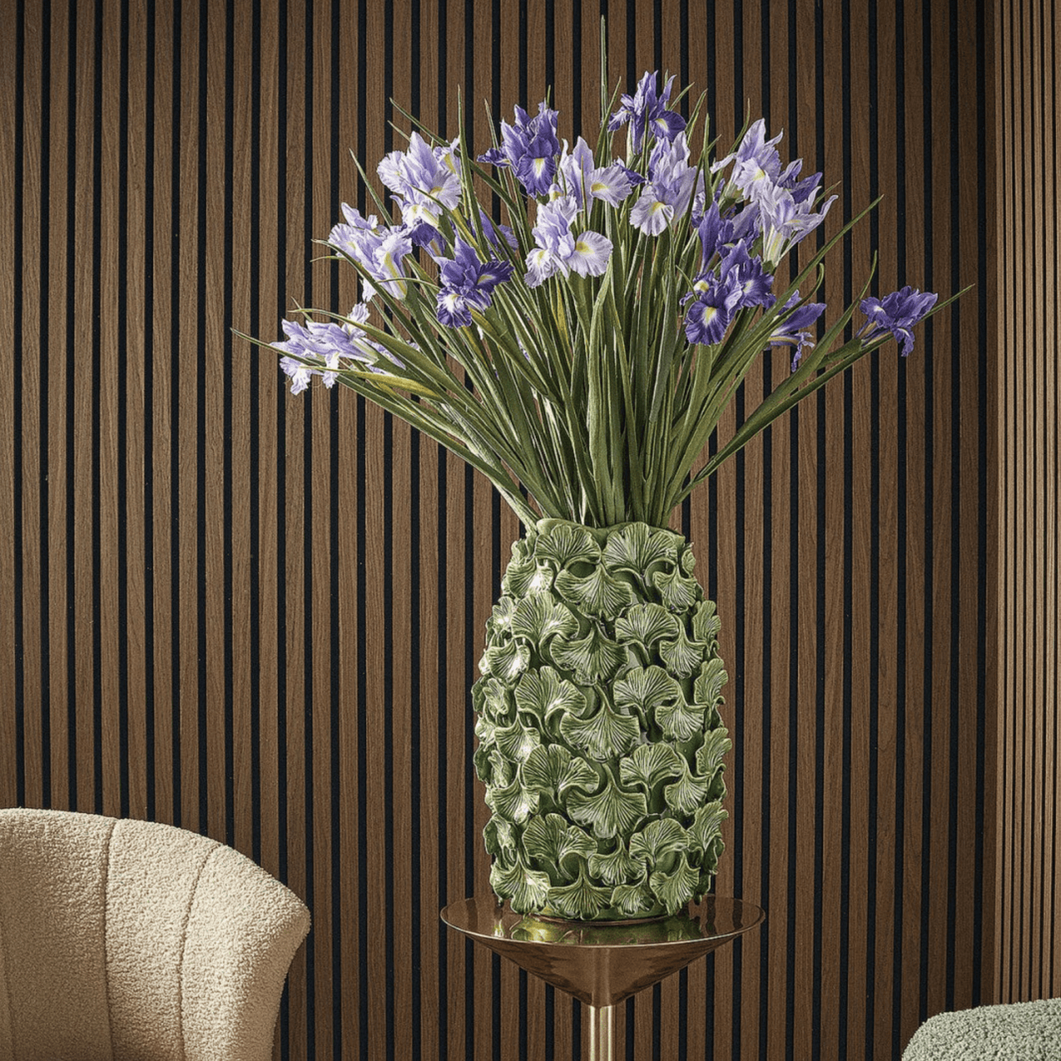 Ginkgo Biloba Vase, glass vase by Daily Flowers
