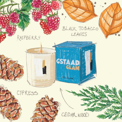 Assouline Gstaad Glam Travel candle product shot