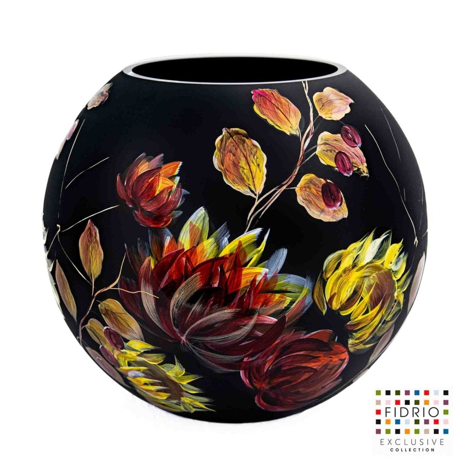 Hand painted bol vase night shade Daily Flowers
