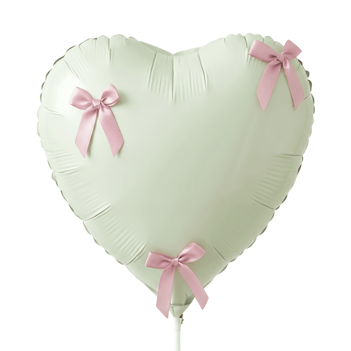 Heart Balloon With Bows - Helium Balloon