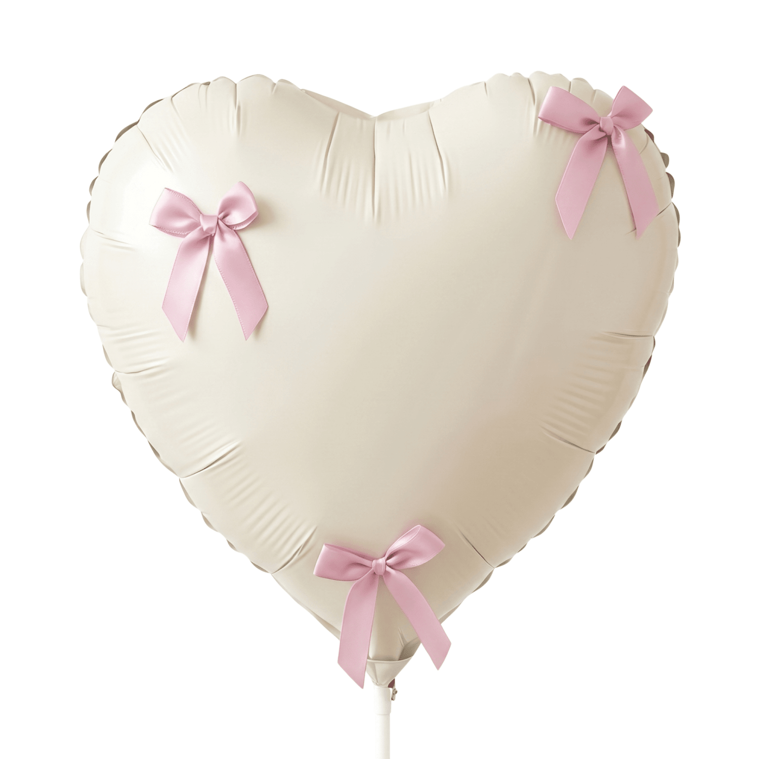 Heart Balloon With Bows, Helium Balloon at Daily Flowers