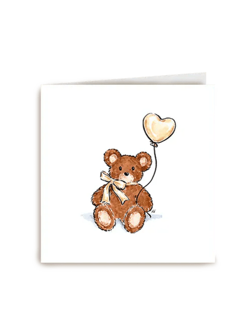 Luxurious Postcard Bear greeting card