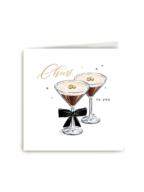 Luxurious Postcard Cheers inside view