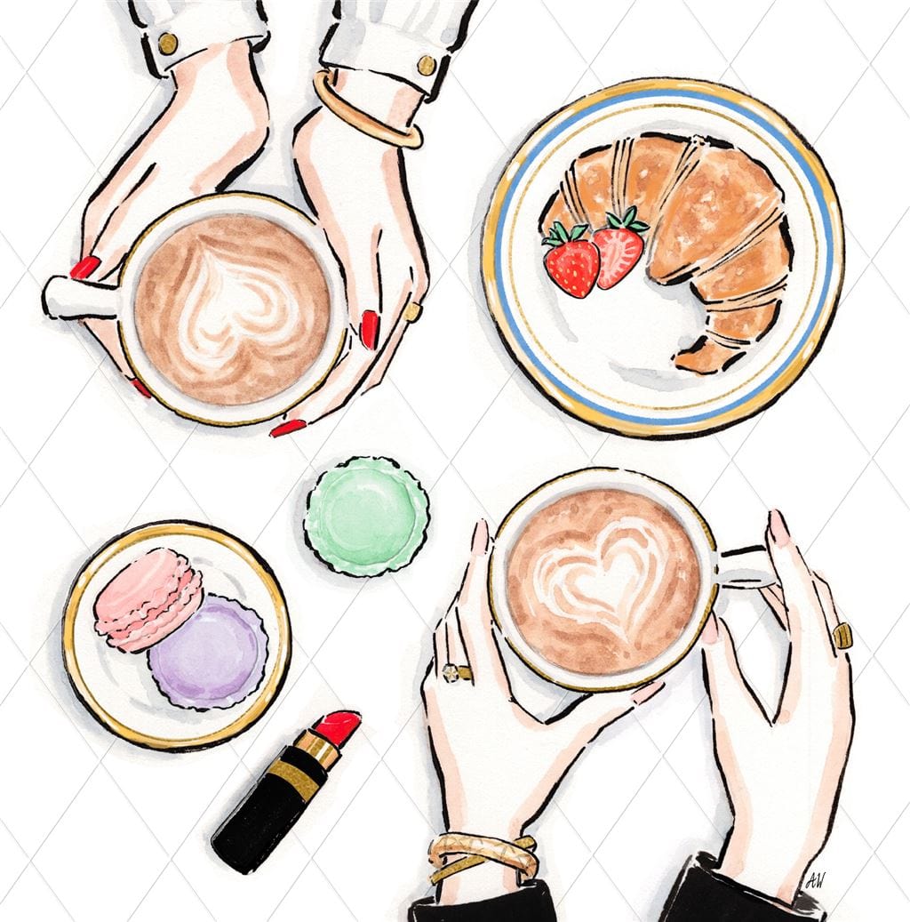 Luxurious Postcard Coffee greeting card