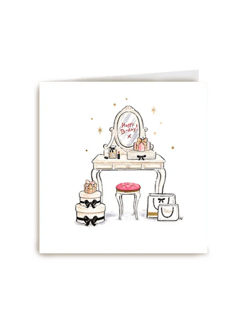 Luxurious Postcard Happy bday x greeting card