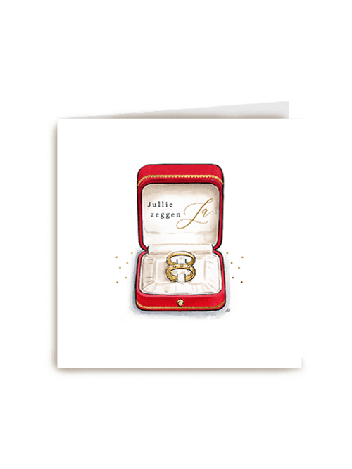 Luxurious Postcard Jullie zeggen ja greeting card
