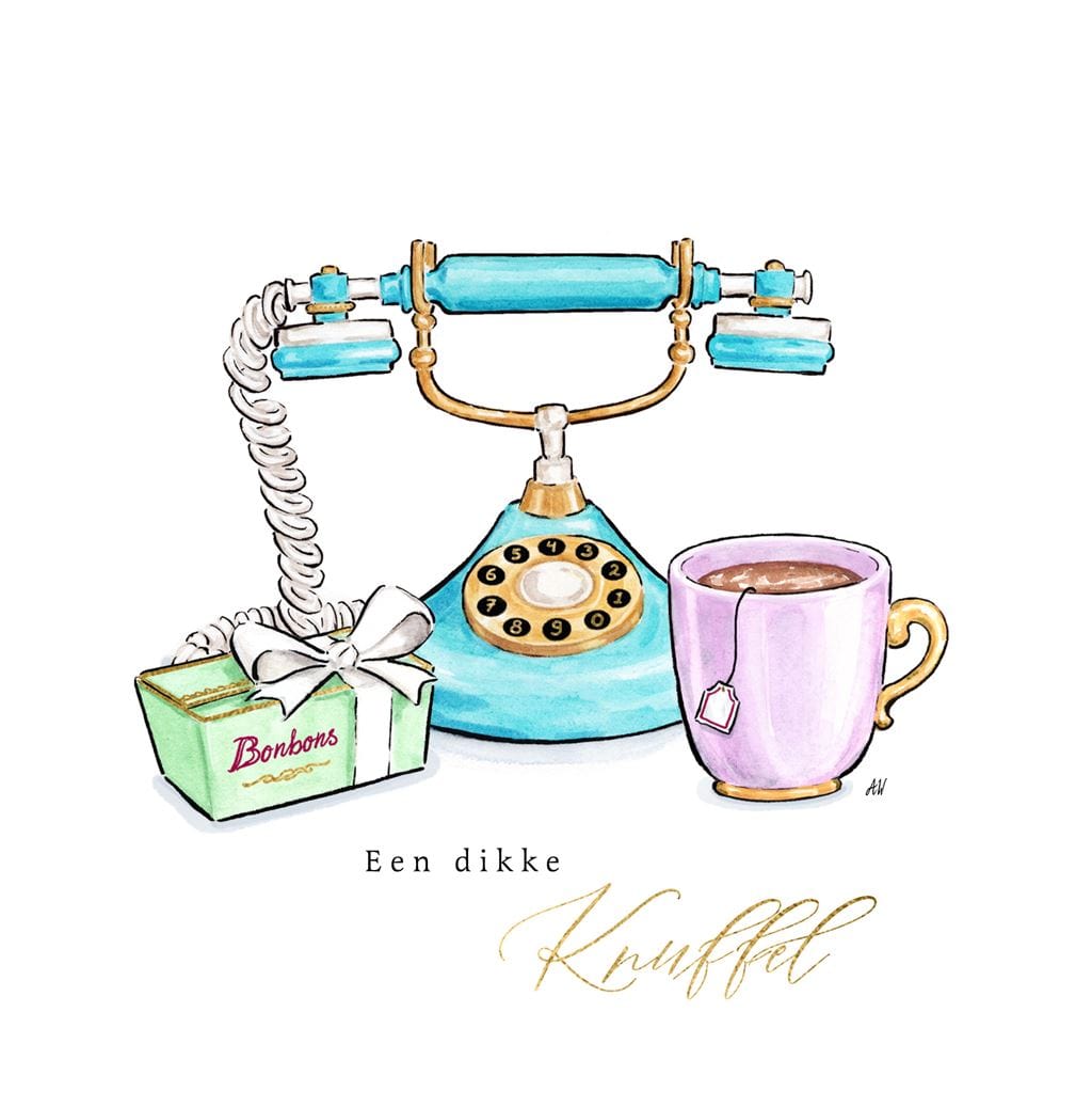 Luxurious Postcard Knuffel greeting card