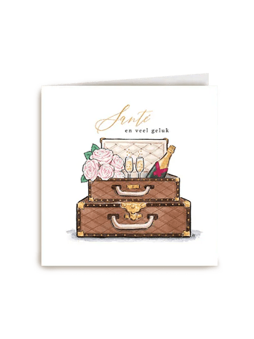 Luxurious Postcard Sante greeting card