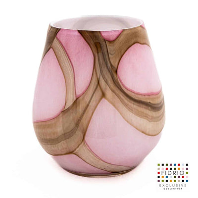 Pink Flame Oblique large flower vase
