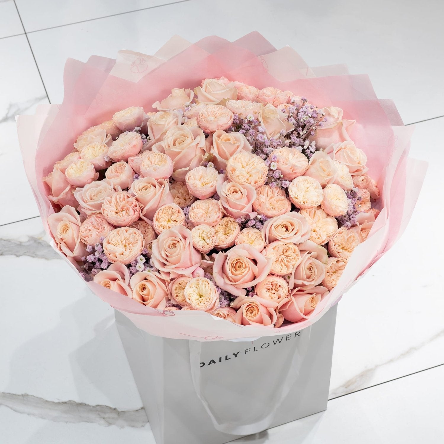 Pastel Princess flower bouquet hero Daily Flowers Amsterdam