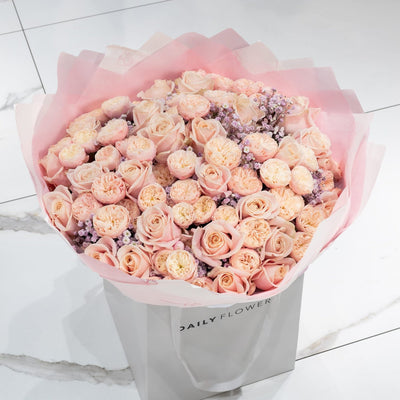 Pastel Princess flower bouquet hero Daily Flowers Amsterdam
