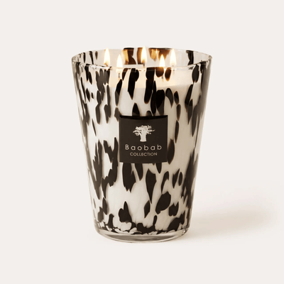 Baobab Scented Candle - Pearls Black