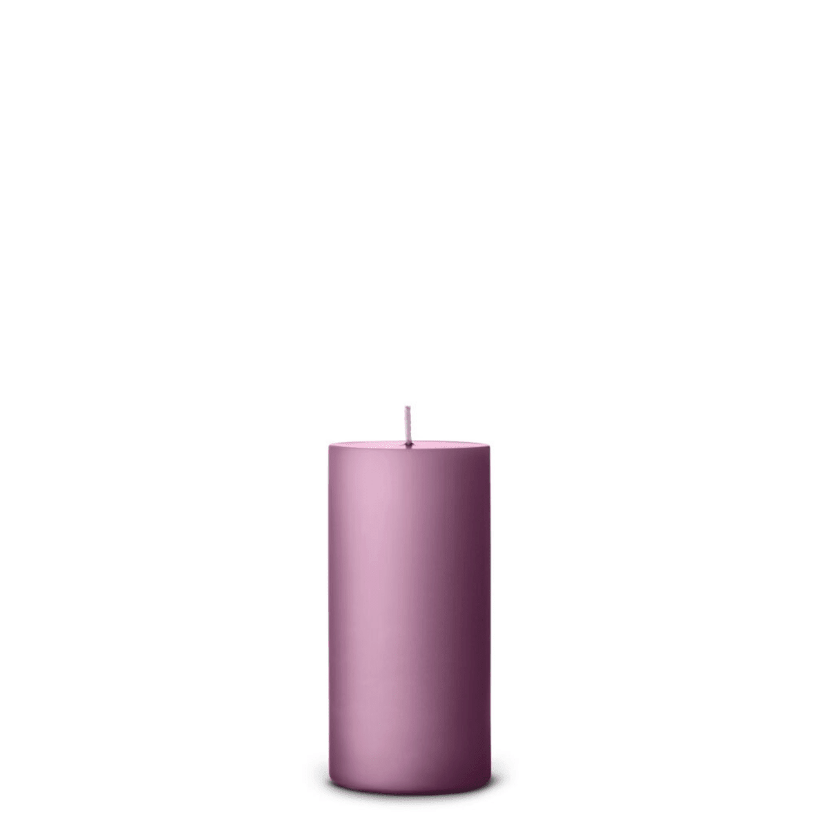 Dusty Lilac pillar candle detail