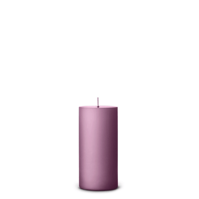 Dusty Lilac pillar candle detail