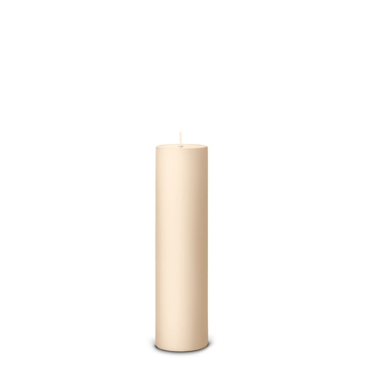 Ice Latte pillar candle side view