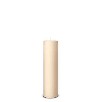 Ice Latte pillar candle side view