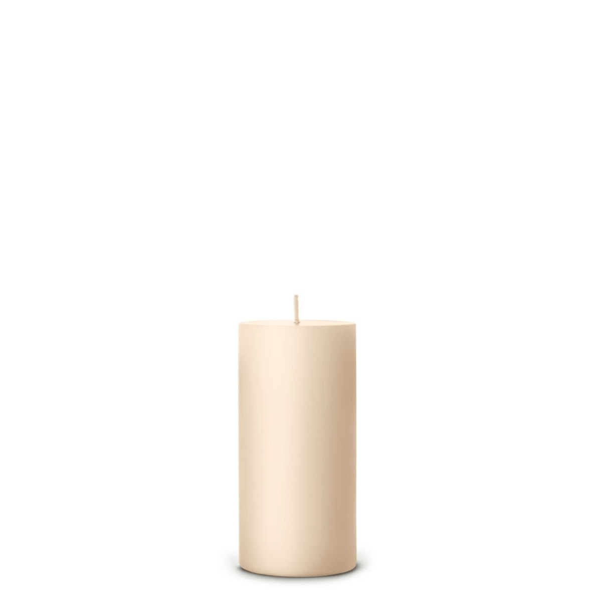 Ice Latte pillar candle angle