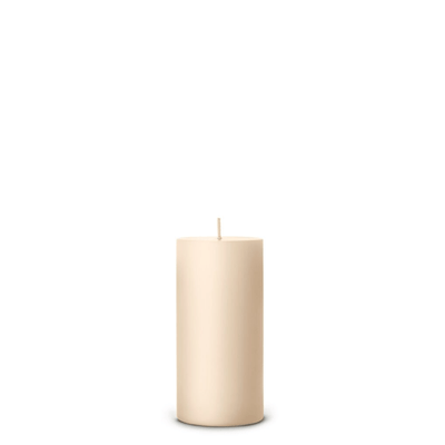 Ice Latte pillar candle angle