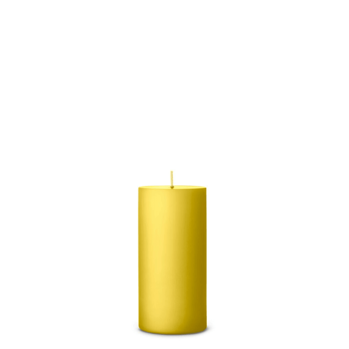 Lemon Drop pillar candle angle