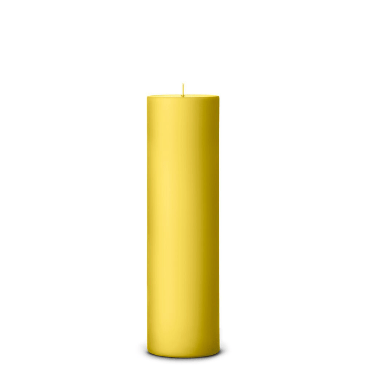 Lemon Drop pillar candle tall