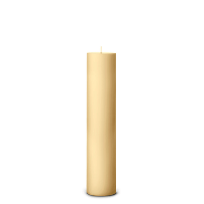 Pale Ginger pillar candle detail
