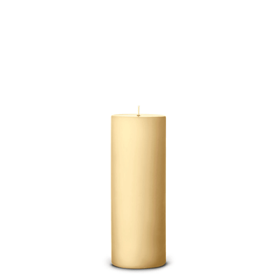 Pale Ginger pillar candle set