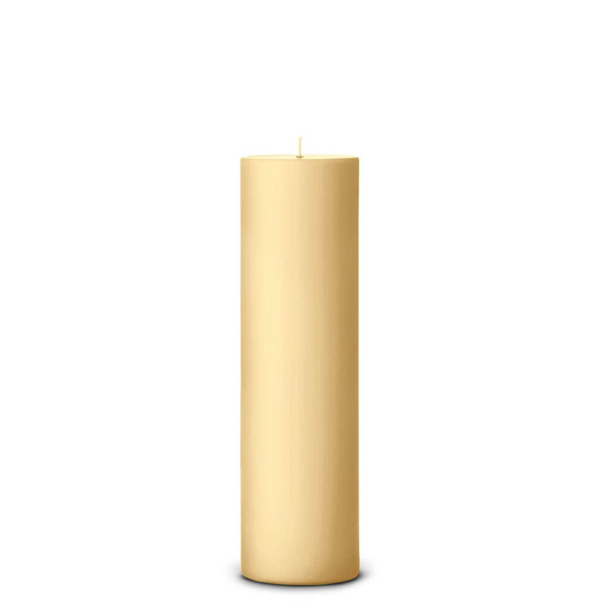 Pale Ginger pillar candle tall
