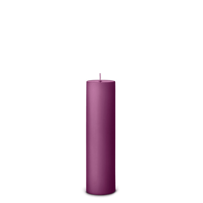 Plum Syrup pillar candle side view