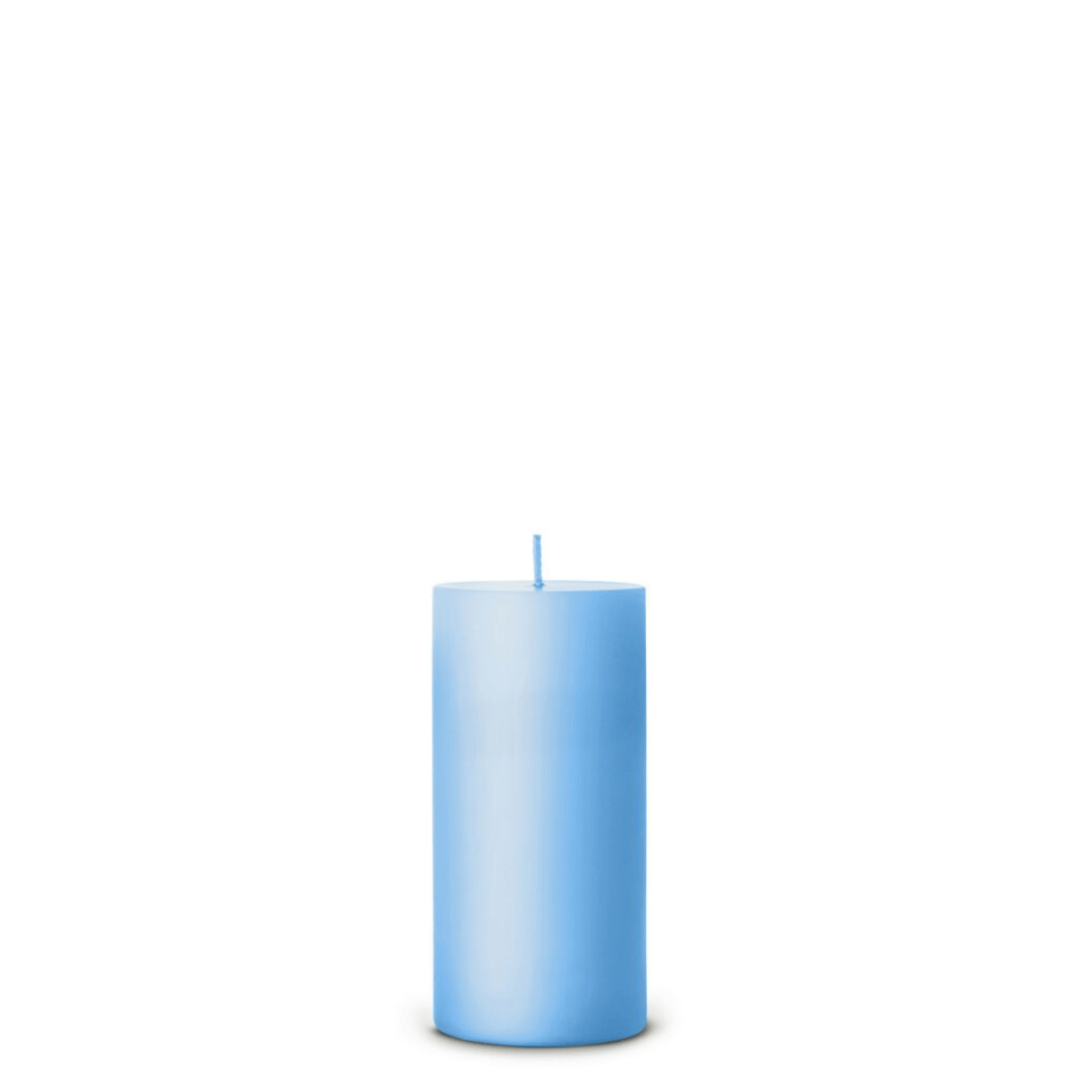 Sky Blue pillar candle detail