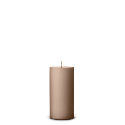 Soft Clay pillar candle angle