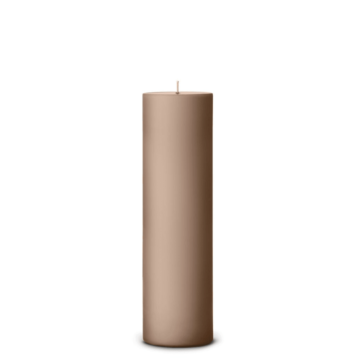 Soft Clay pillar candle tall
