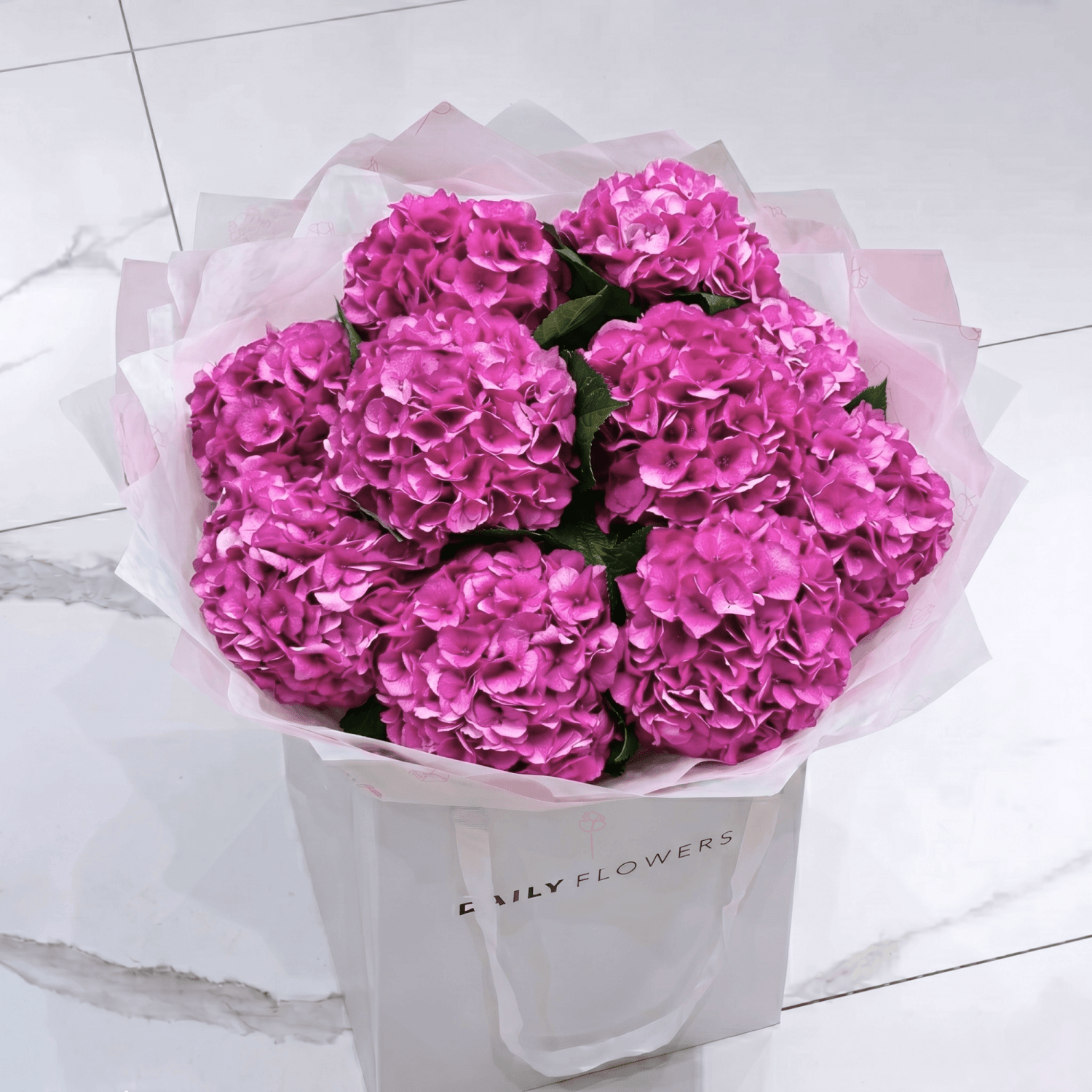 Pink hydrangea Vienna bouquet Daily Flowers Amsterdam