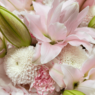 Pink Lily Dream bouquet with lilies by Daily Flowers
