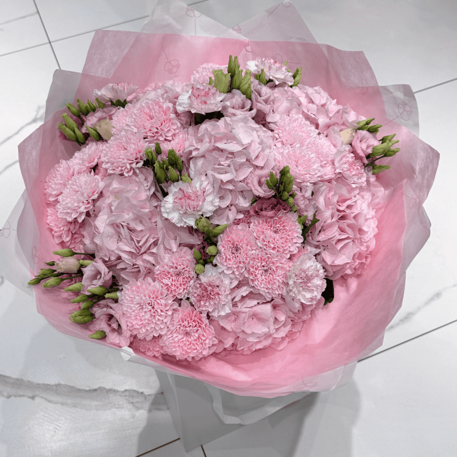 Pretty Pink Princess flower bouquet detail Daily Flowers