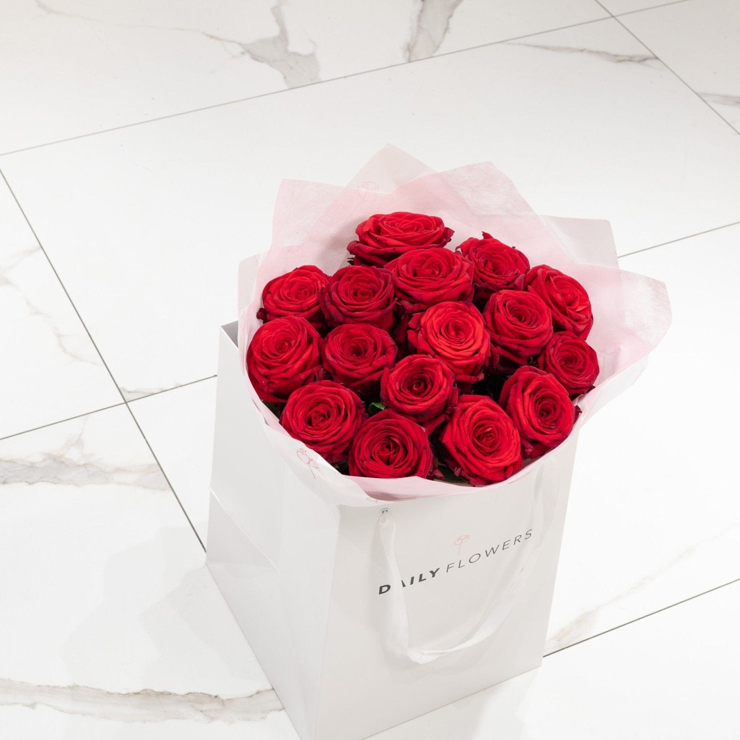 Red Roses bouquet by Daily Flowers