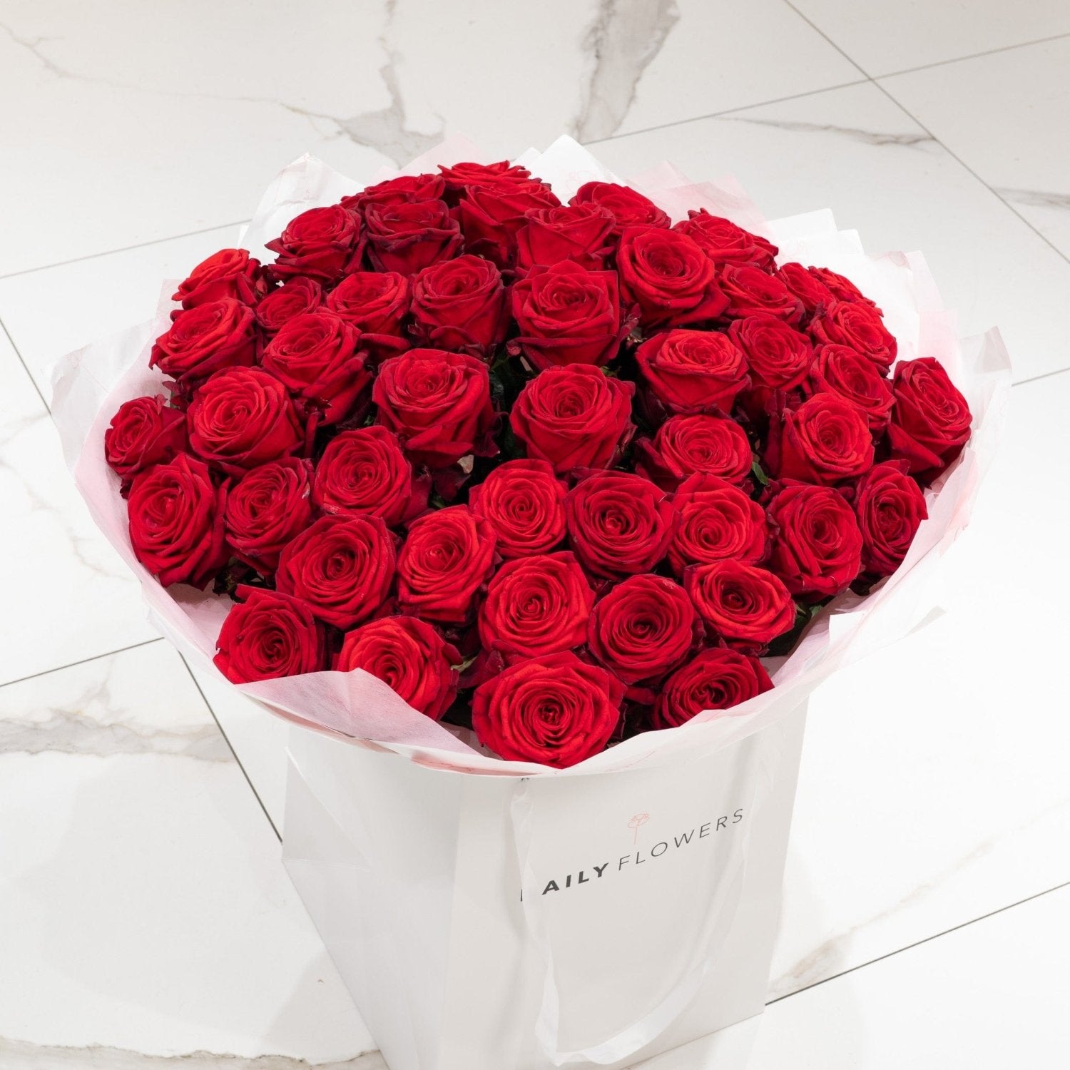 Red Roses bouquet by Daily Flowers