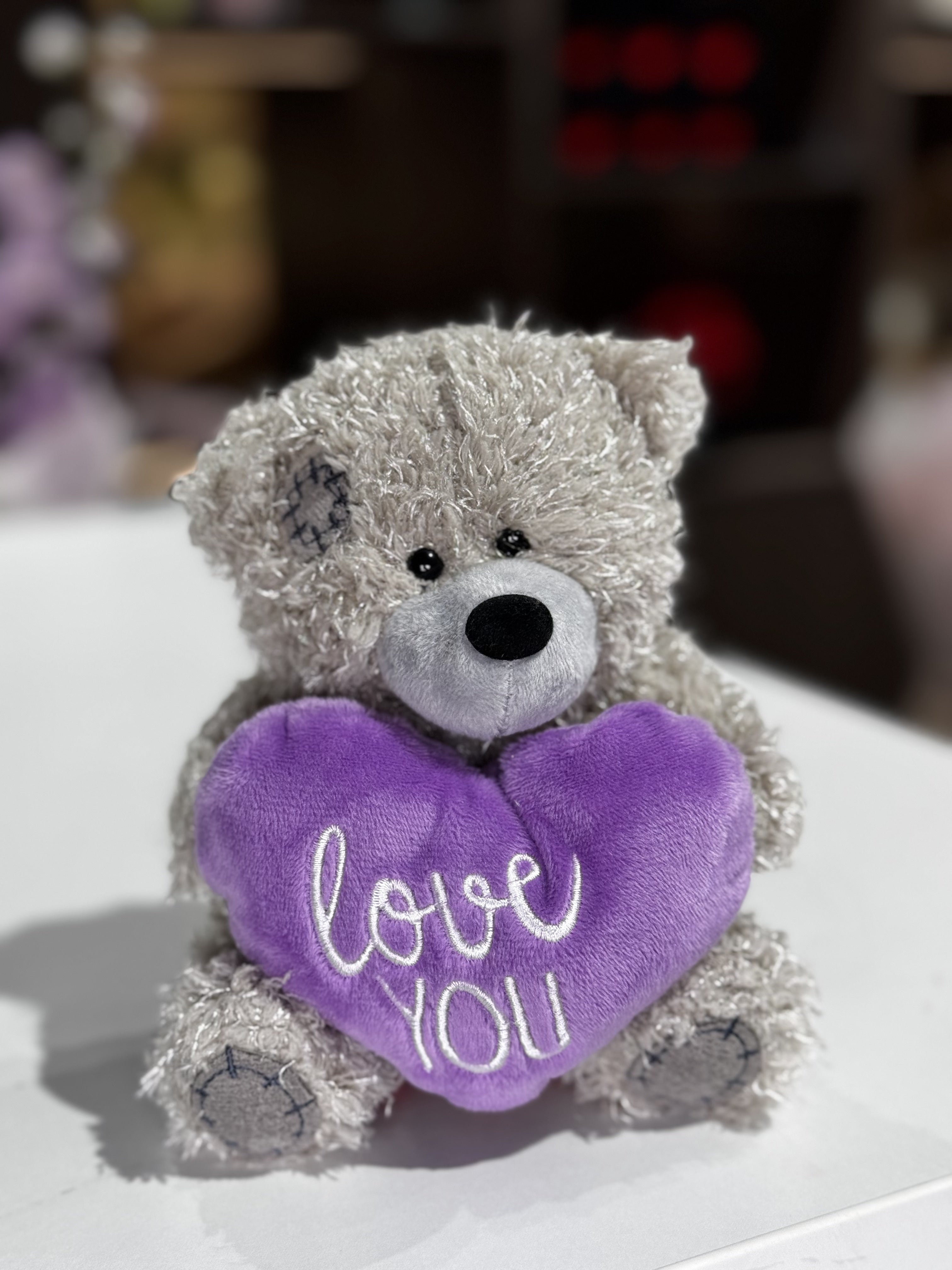 Small teddy bear - purple