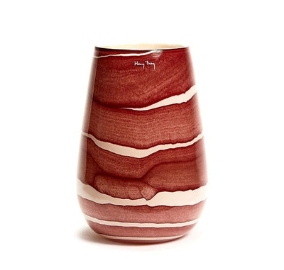 Stromboli vase, aquarel vinous, glass vase by Daily Flowers