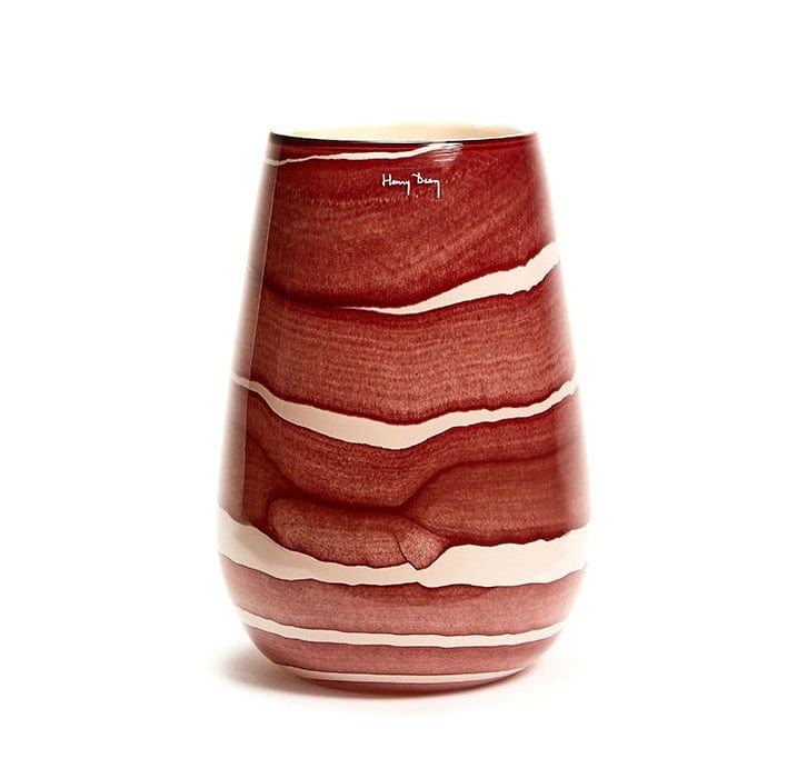 Stromboli vase, aquarel vinous, glass vase by Daily Flowers