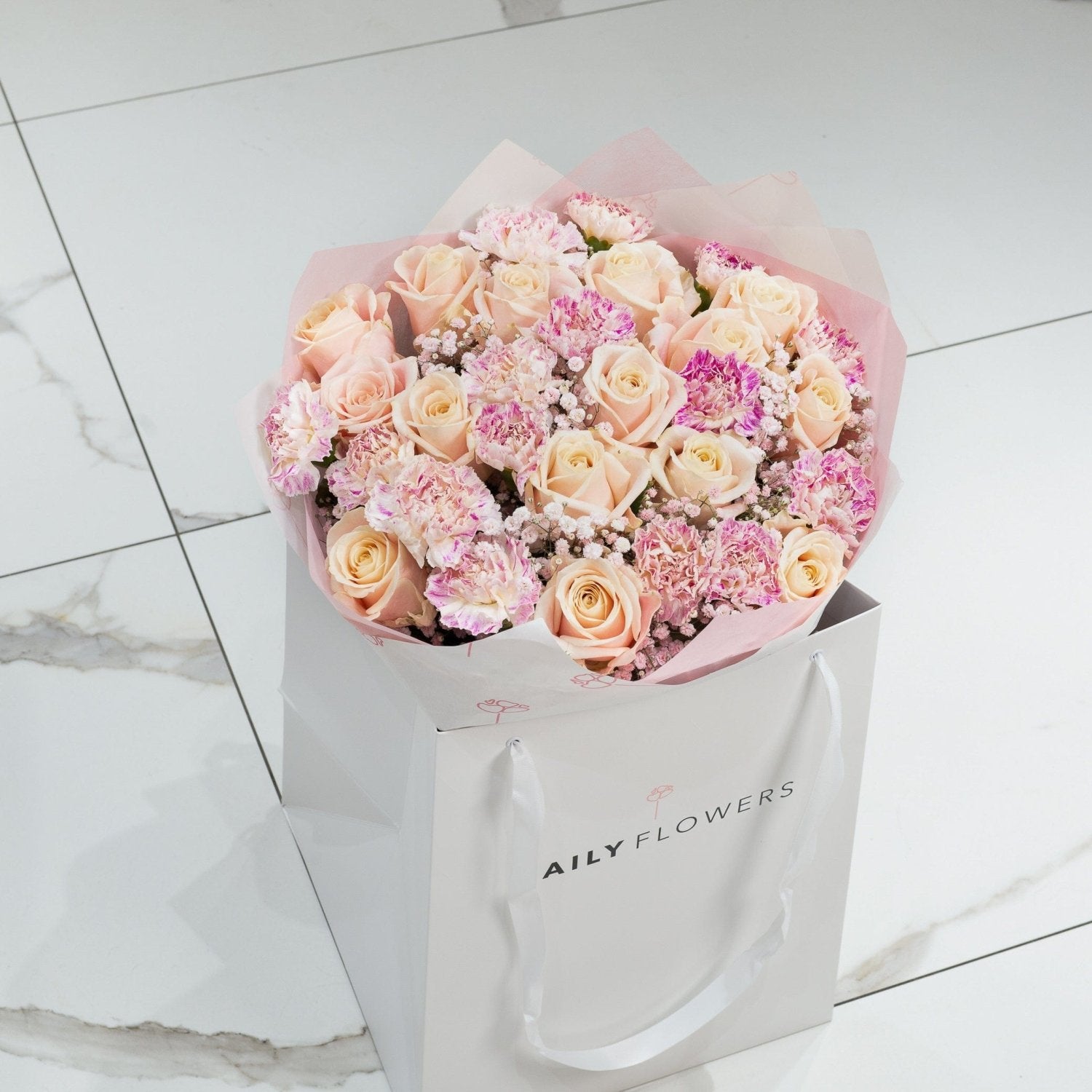 The Dreamier The Better flower bouquet detail Daily Flowers